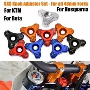 모터바이크 CNC WP 48MM 프론트 포크 노브 조절기 (KTM SX SXF EXC XCW 125 250 350 400 450 슈퍼모토 SMC
