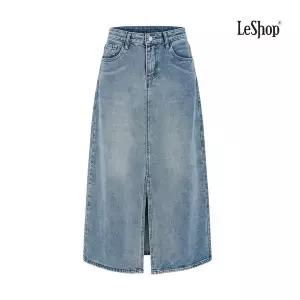 르샵 데님 포켓 H라인 데일리 트임 롱 스커트 DO1WH001A 1402358
