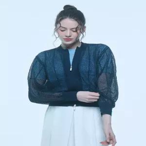[유닛]린넨 블렌디드 집업 스카시 가디건 (UFKKCA259N-NAVY)