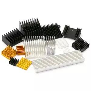 전자 IC 칩 RAM MOS Dynatron Raspberry Pi 용 알루미늄 방열판 라디에이터 열 전도성 테이프로 냉각