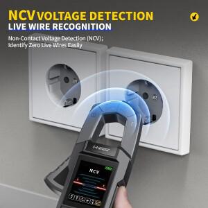 FNIRSI 디지털 멀티미터, 10000 카운트의 DC/AC 클램프 600A 전류 테스터 NCV 전기 도구 DMC-100