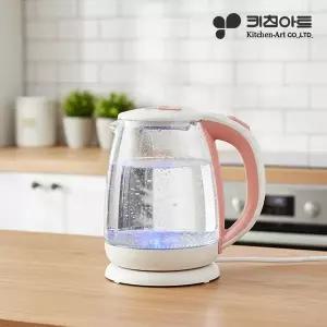 [매장정품] 키친아트 1.8L 대용량 내열유리 전기포트 주전자 KK-1809G 2311307