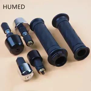 범용 오토바이 미끄럼 방지 핸드 그립 핸들 바 스로틀 7/8 22mm CG125GN125 GS150 용 엔드 캡