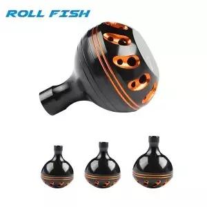 ROLLFISH 1PC 낚시 릴 핸들 금속 손잡이 로커 암 그립 인체 공학적 디자인 DIY 수정 장비 태클