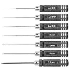 0.9/1.27/1.3/1.5/2.0/2.5/3.0mm 화이트 스틸 육각 드라이버 툴 키트 RC 헬리콥터 비행기 자동차 드론