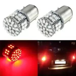 자동 스톱 라이트 신호 스트로브 램프 전구 12V 레드 1157 BAY15D 50SMD 1206 6000K LED 자동차 브레이크