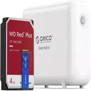 ORICO DataMatrix 5TB 하이브리드 스토리지 솔루션 데이터 프로세스용 SSD 백업용 HDD 1GbE 10Gbps USB C