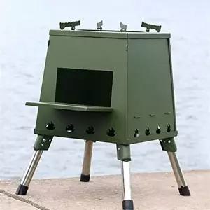 야외 화목 난로 26x34cm 화목 난로 휴대용 접이식 캠핑 불멍 화로대 간이 난방-WFPUG5T