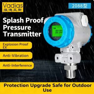 방폭 방수 야외 압력 트랜스미터 -0.1-60Mpa4-20mA 0-10V RS485 HART M20x1.5 디지털 센서