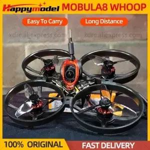 해피모델 모불라8 드론/프레임 키트 12S 85mm FPV 후프 쿼드콥터 2.4G ELRS 리시버 X12 AIO 브러시리스