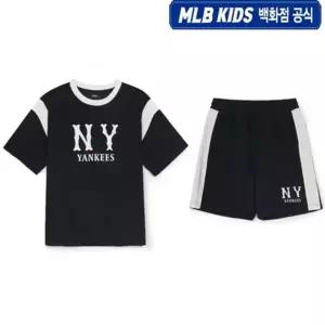 [MLB키즈](강남점)[백화점 공식] 25SS 바시티 배색 레터 로고세트 7ATSV0253/7ASPV02532