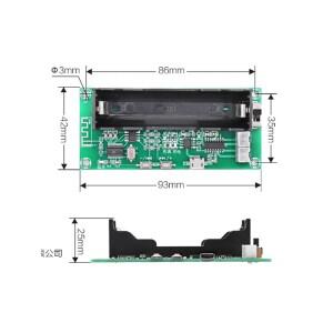 PAM8403 증폭기 보드 2*3W 2.0 채널 스테레오 클래스 D 오디오 Bluetooth 18650 배터리 홀더 스피커 A153