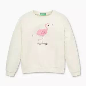 BENETTONKIDS 러블리 자수 맨투맨_3J68G10J0IV3J68G10J0IV