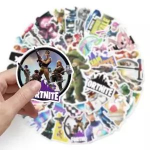 50pcs Fortnite 스티커 낙서 게임 캐릭터 데칼 스쿠터 일기 컴퓨터 장식 생일 선물