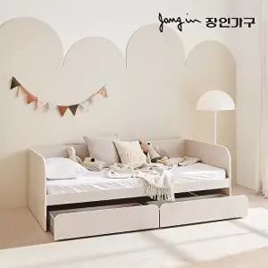 [장인가구]뉴피터 E0등급 저상형 슬라이딩 데이베드 수납 침대 SS +가드