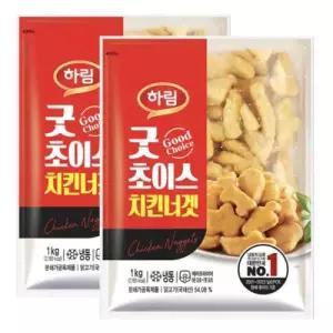 하림 굿초이스 치킨너겟 1000g+1000g