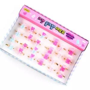 꼬꼬마 젤리곰 반지 포인트 장식 아이템 (24개세트)