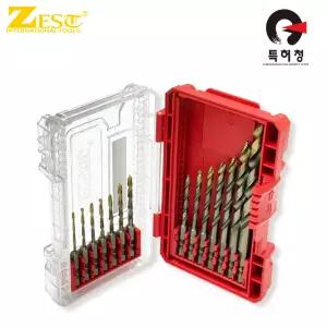 제스트 코발트 TiN 파워 스텝드릴날 14P 세트 Z-CSP-14P SUS용