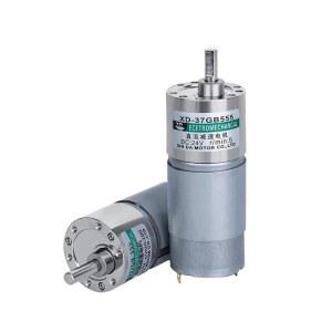 1PCS XD-37GB555 기어 1A 모터 브러시 15W DC 12V 24V 가역 속도 조절 저속 마이크로 슬로우 - (타입: A, 속도(RPM): 30RPM)