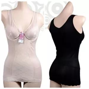 여자 이중망사 치마 몰드 올인원 80B(L) 검정 바디쉐이퍼 여성보정속옷