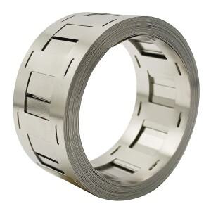 니켈 도금 스트립 0.15x27mm 18650 리튬 배터리 팩 20.25mm 간격 2 병렬 스폿 용접 벨트