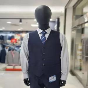 보스렌자 빅사이즈 S/S 솔리드 정장조끼 클래식핏 네이비 RMSVS6211