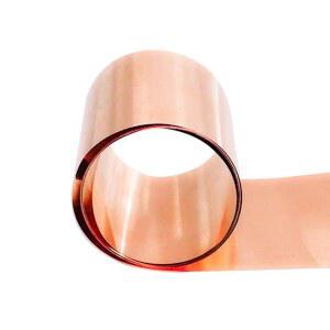 타이눌록스 순수 구리 금속 호일 롤, 두께 0.05mm x 너비 200mm 길이 1M, 99.9% 시트 롤 스트립, 보석, 공예, 수리, 전기용