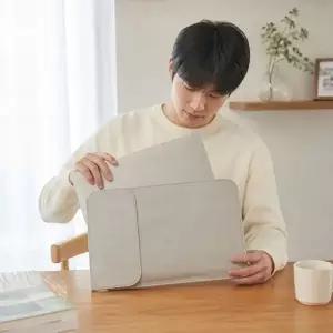 가죽 파우치 슬림 케이스 수납 파우치백 13 14 15 16인치 범용 슬리브