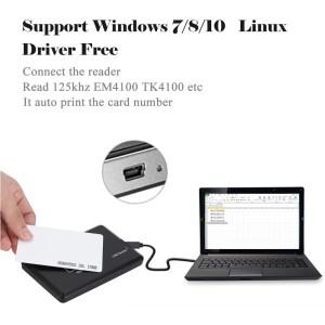 5YOA 스마트 RFID 카드 리더기 125KHz 13.56MHz IC 이중 주파수 액세스 제어 암호화 프로그래머(USB 인터