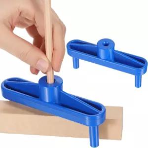 Bruislard 2Pcs 센터 파인더 스크라이브 목공 마킹 게이지 도구 마커 위치 지정 자