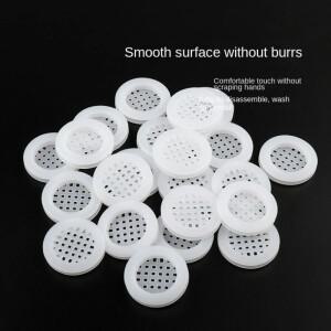 20pcs 가구 플라스틱 에어 벤트 커버 주방 캐비닛 신발 메쉬 방습 더블 화이트 옷장