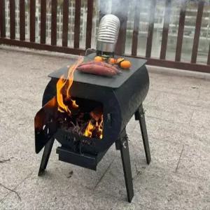더엘픽 화목난로 스텐연통 캠핑용 불멍