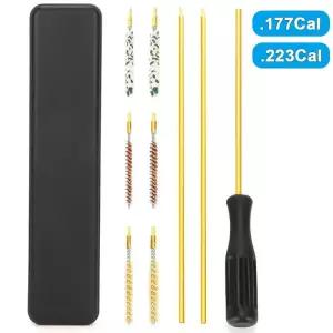 에어건 청소 키트 .177Cal .223Cal 황동봉 나일론 브러시 청동브러시 코튼걸레
