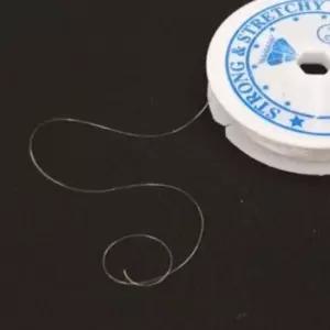 실 줄 끈 공예 탄성 비즈 투명 우레탄 1롤 15m 0.6mm