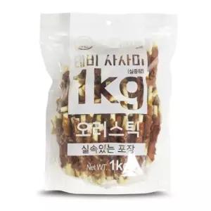 테비사사미 실속포장(1kg/오리스틱) 육포추천