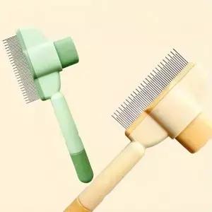 고양이용 이중용도 빗 바늘 디자인의 털 제거 브러시 긴/짧은 애완동물 미용 도구