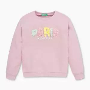 BENETTONKIDS 러블리 자수 맨투맨_3J68G10J0PK3J68G10J0PK