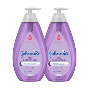 존슨즈 베드타임 베이비 바스 바디워시 내츄럴 캄 아로마향 500ml 2개