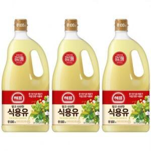 해표 식용유, 1.8L, 3개 one option