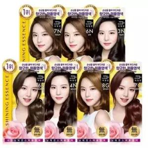순수염색약 미쟝센 흰머리염색약 미용실염색약 샤이닝 에센스 저자극 퍼퓸 염색약 7컬러