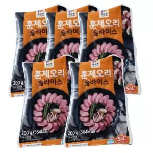 목우촌 훈제오리 슬라이스 200g 5개