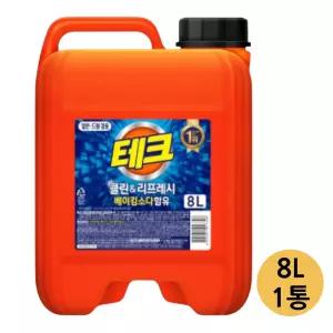 LG생건 테크 클린앤리프레시 대용량 8L(일반드럼겸용)