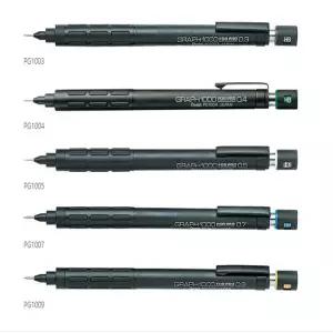 무료각인 펜텔 그라프1000 0.3 0.5 0.7 0.9mm