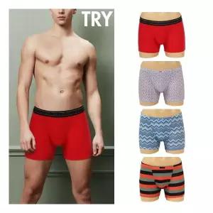 트라이 TRY 내몸에 착 쾌적한 남성 사각 드로즈팬티95-100사이즈 939790