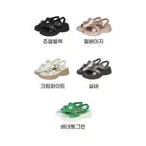베네통 샤인스톤쥬얼 샌들