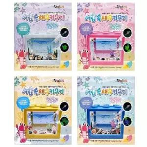 꼬마새우 작은씨몽키 아동 문구 감수성 일상관찰 바다생물키우기 랜덤 2p
