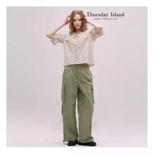 써스데이아일랜드 Thursday Island 밑단 스트링 카고 팬츠T244MPT244W 512694