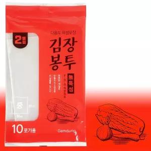 감동 김장봉투(중 2매입) 10포기용 김치포장 김장비닐