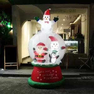 LED 에어벌룬 대형 스노우볼 산타 크리스마스 전시 성 WFM2GPY