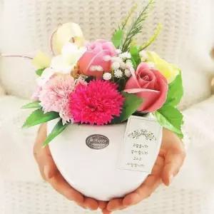 고마운마음 핑크 어버이날 스승의날 비누꽃 카네이션 WA15D72
